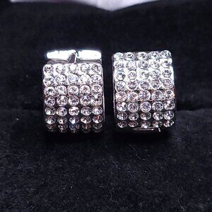 Rhinestone Cuff Earrings